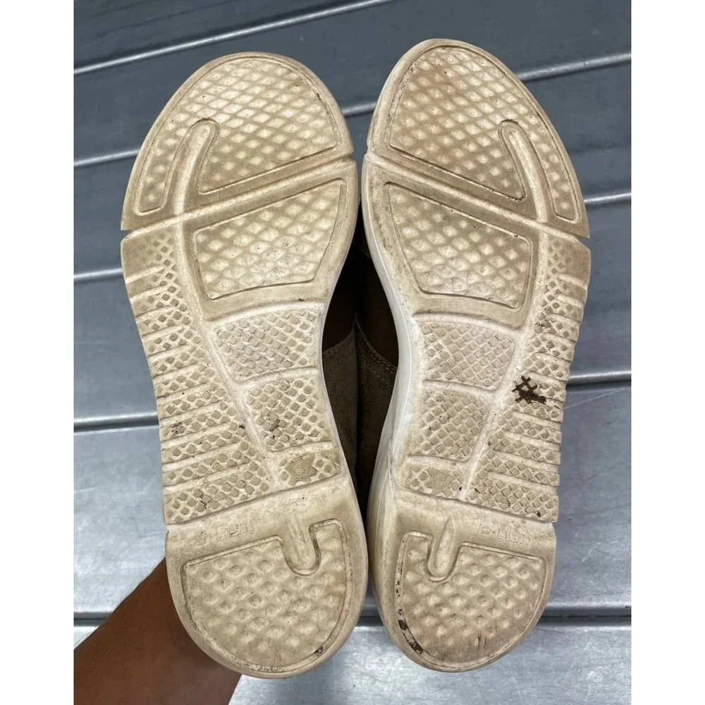 Massimo Dutti Trainers Sneakers Womens‎ EU 39 US 8/8.5 Olive Green Suede, Sock